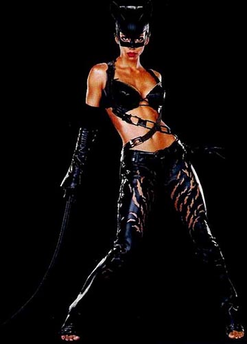 halle berry catwoman outfit. leather outfit more suited